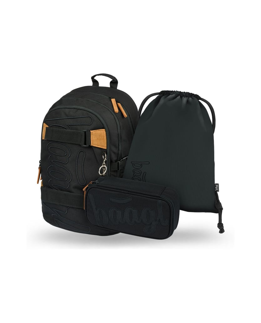 Baagl-Skate-Darkness-Rucksack-Set-3tlg-schwarz