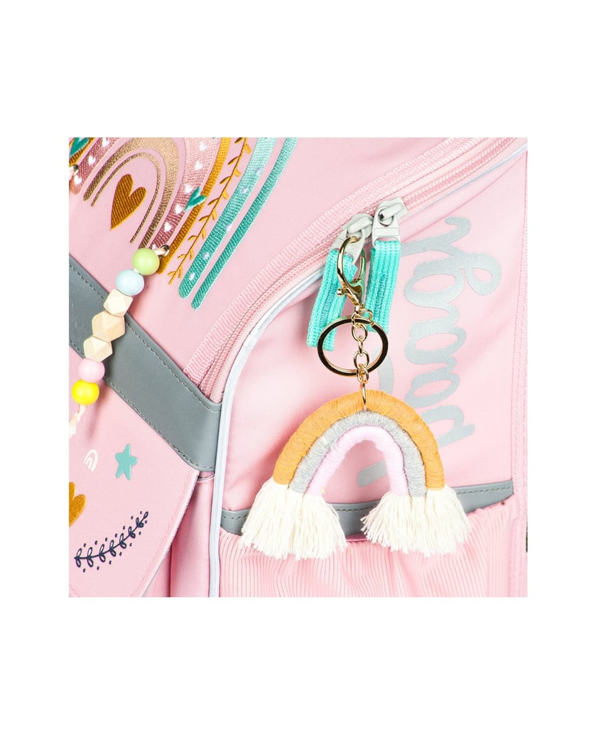 Baagl-Zippy-Regenbogen-Schulranzen-Set-3tlg-rosa