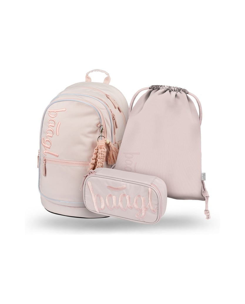Baagl-Core-Creamy-Rucksack-Set-3tlg-camel-