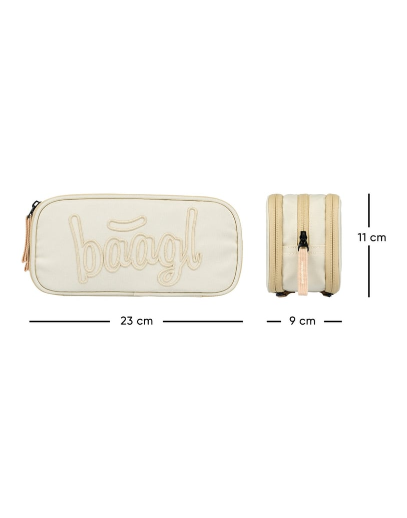 Baagl-Student-Federmäppchen-Etue-Beige-beige