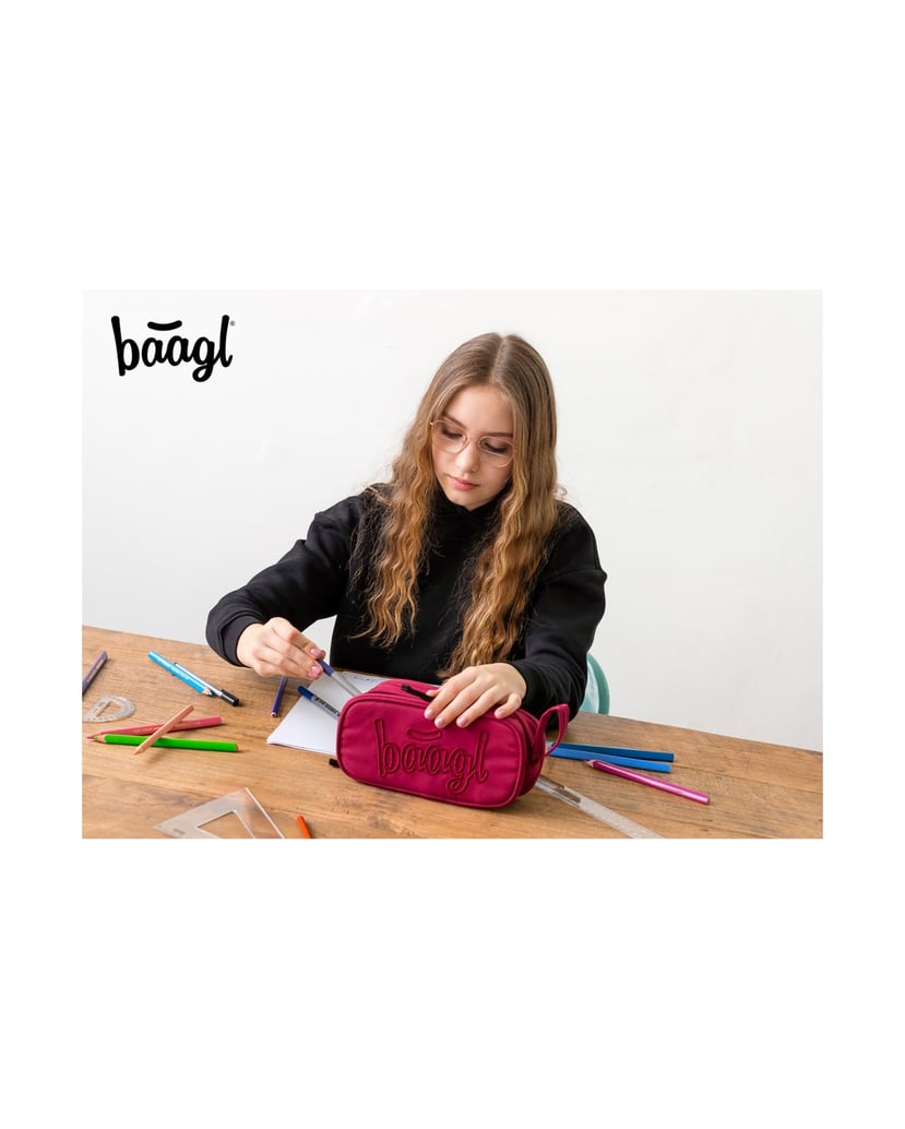 Baagl-Student-Federmäppchen-Etue-Ruby-rot