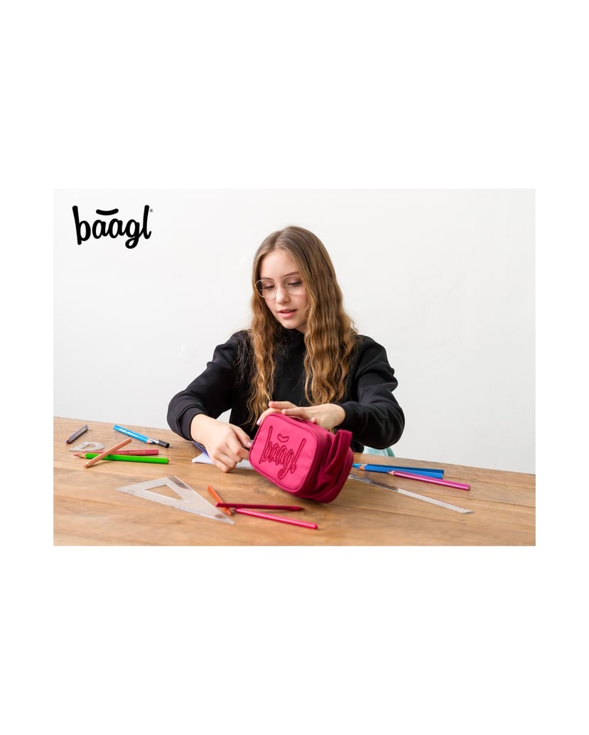 Baagl-Student-Federmäppchen-Etue-Ruby-rot