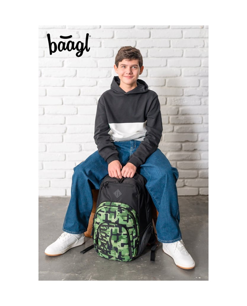 Baagl-Coolmate-Green-Rucksack-Set-3tlg-schwarz