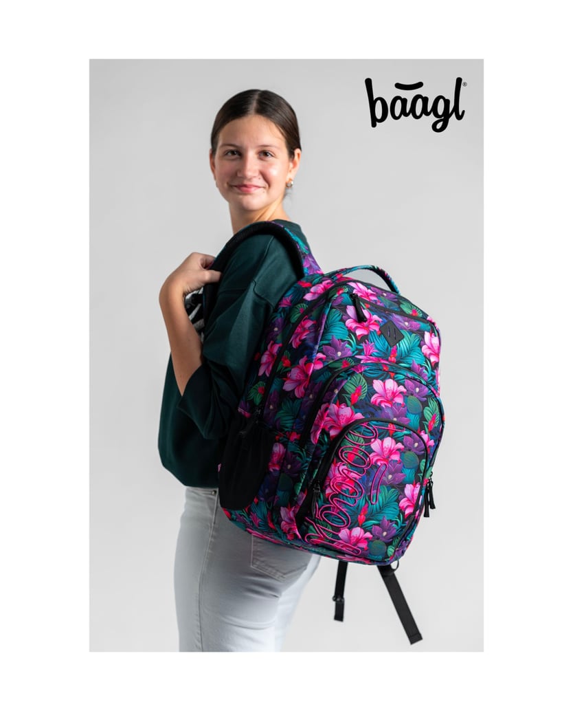 Baagl-Coolmate-Paradise-Rucksack-Set-3tlg-rosa