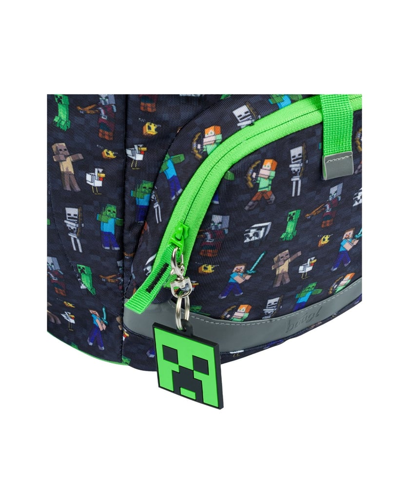 Baagl-Schulrucksack-Airy-Minecraft-schwarz