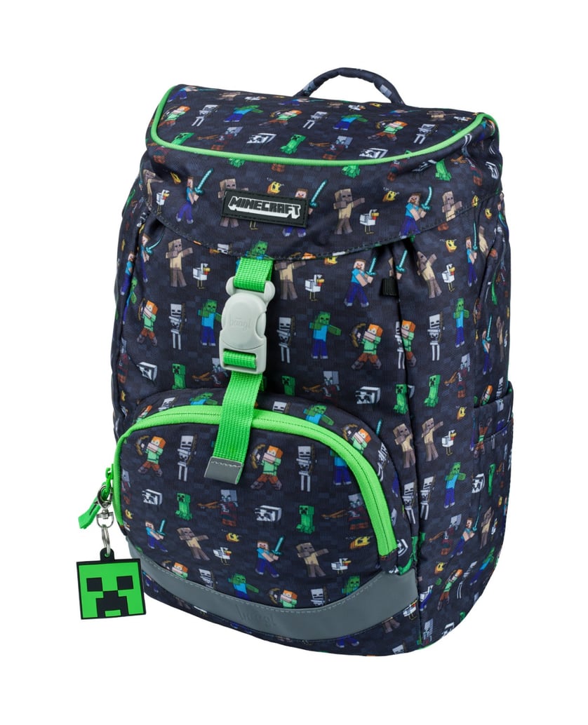 Baagl-Schulrucksack-Airy-Minecraft-schwarz