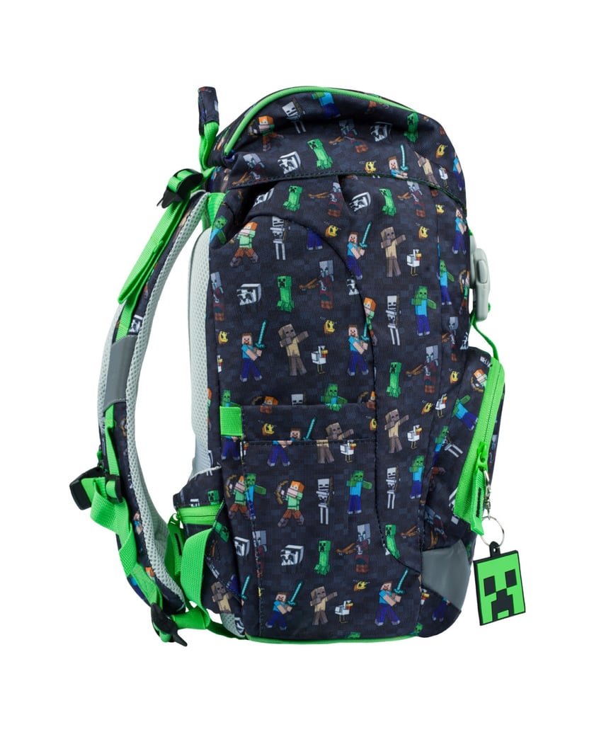 Baagl-Schulrucksack-Airy-Minecraft-schwarz