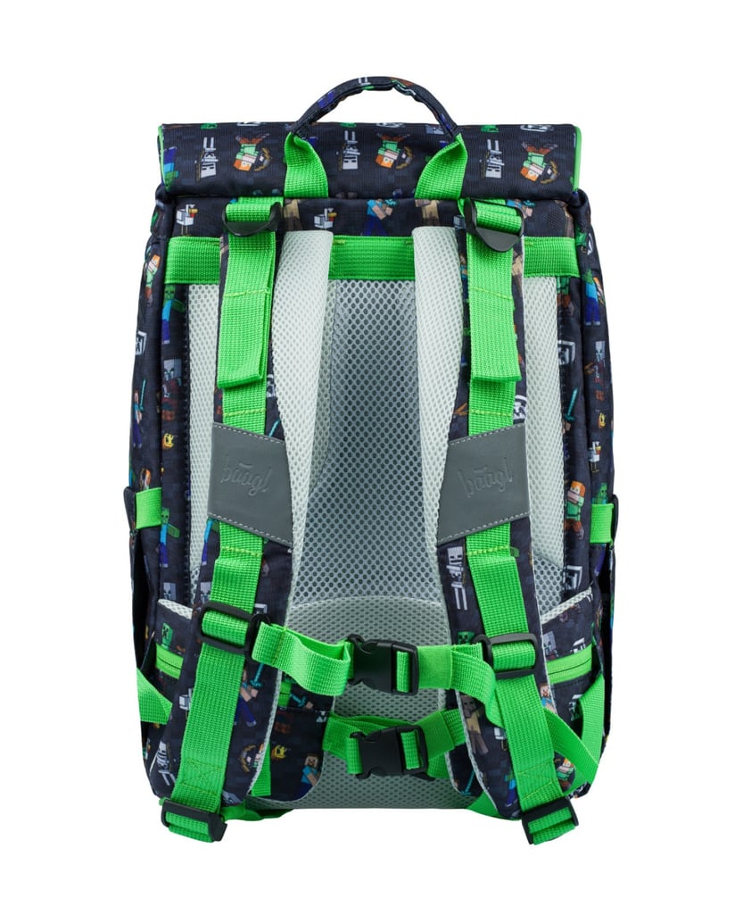 Baagl-Schulrucksack-Airy-Minecraft-schwarz