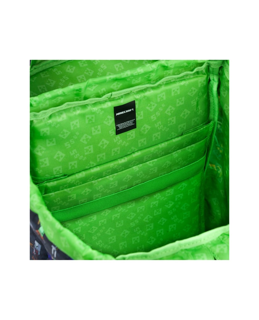 Baagl-Schulrucksack-Airy-Minecraft-schwarz