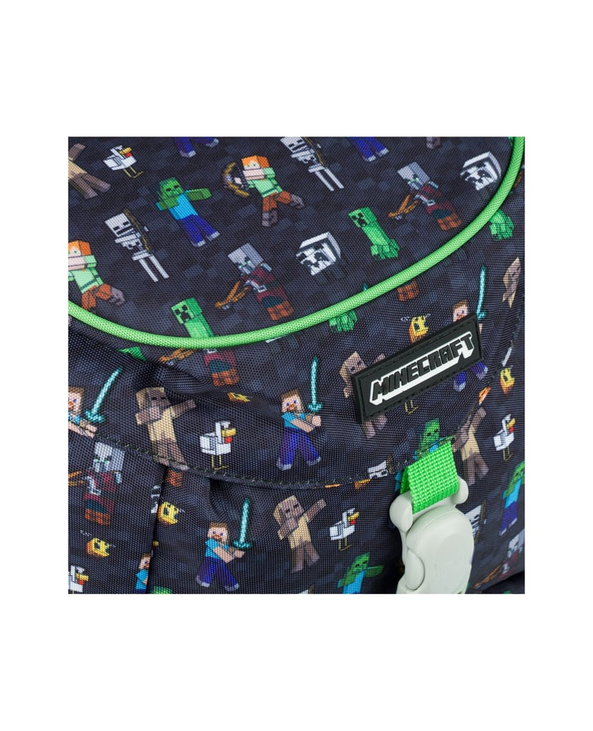 Baagl-Schulrucksack-Airy-Minecraft-schwarz