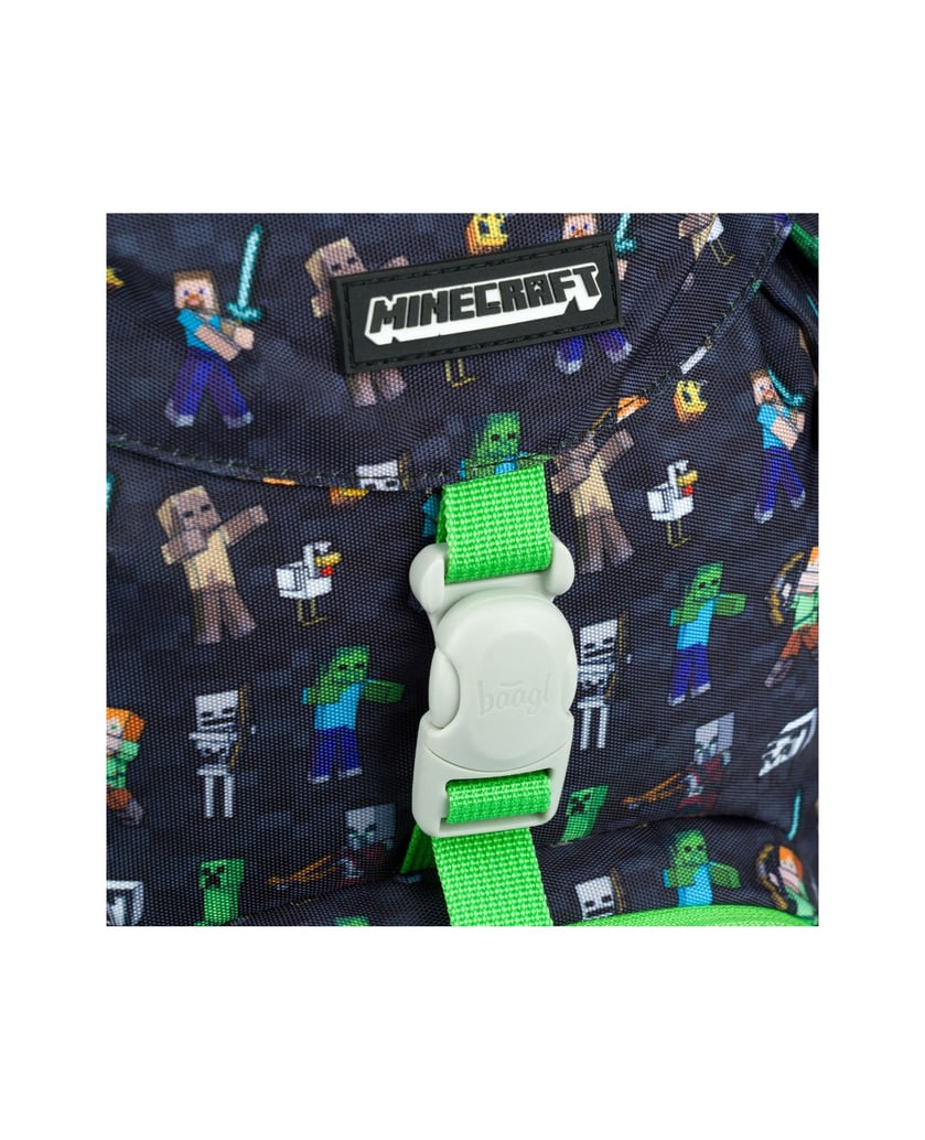 Baagl-Schulrucksack-Airy-Minecraft-schwarz