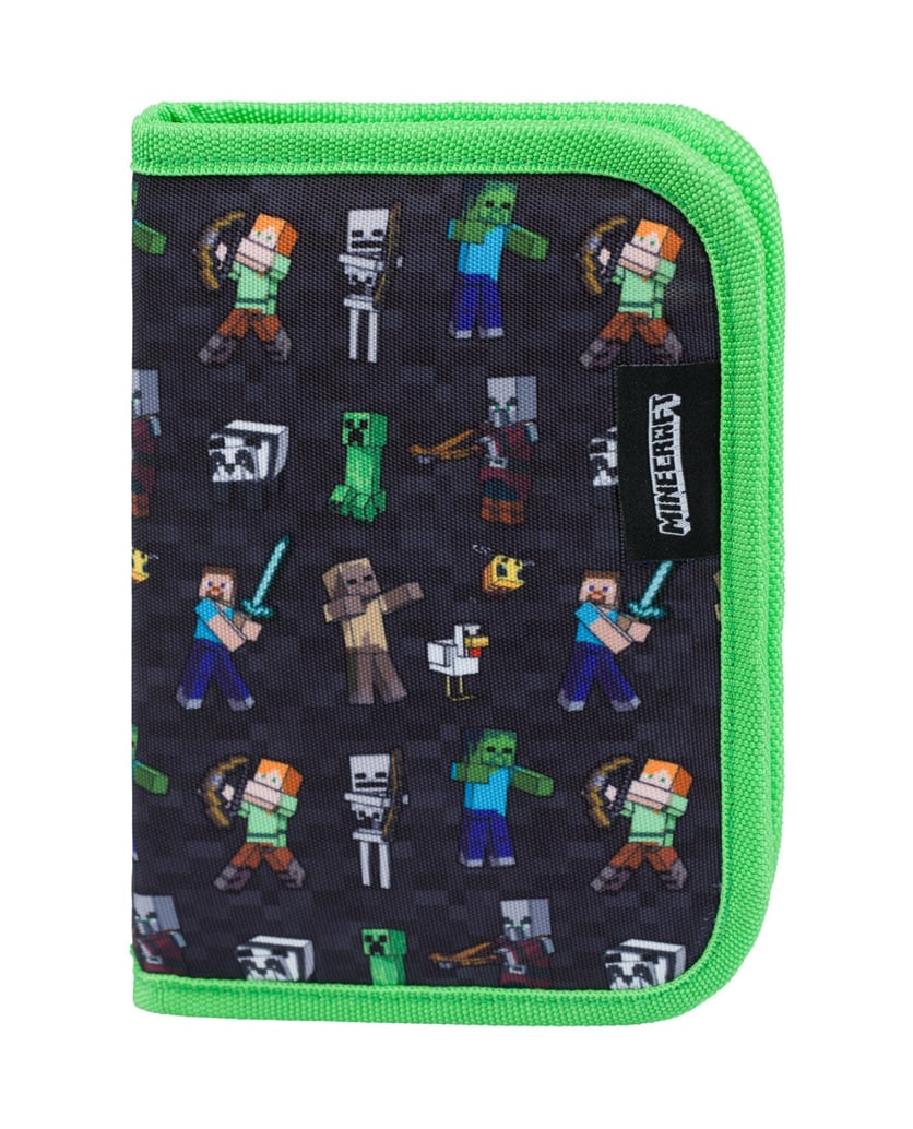 Baagl-Federmäppchen-1-Fach-Minecraft-schwarz