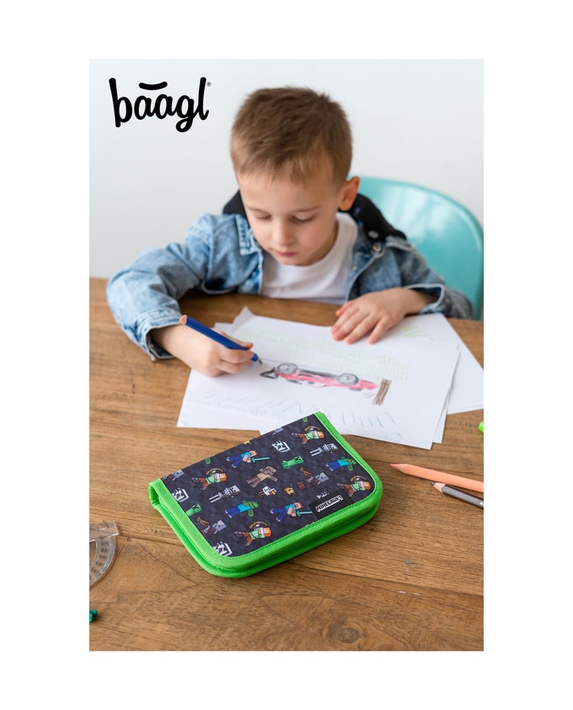 Baagl-Federmäppchen-1-Fach-Minecraft-schwarz