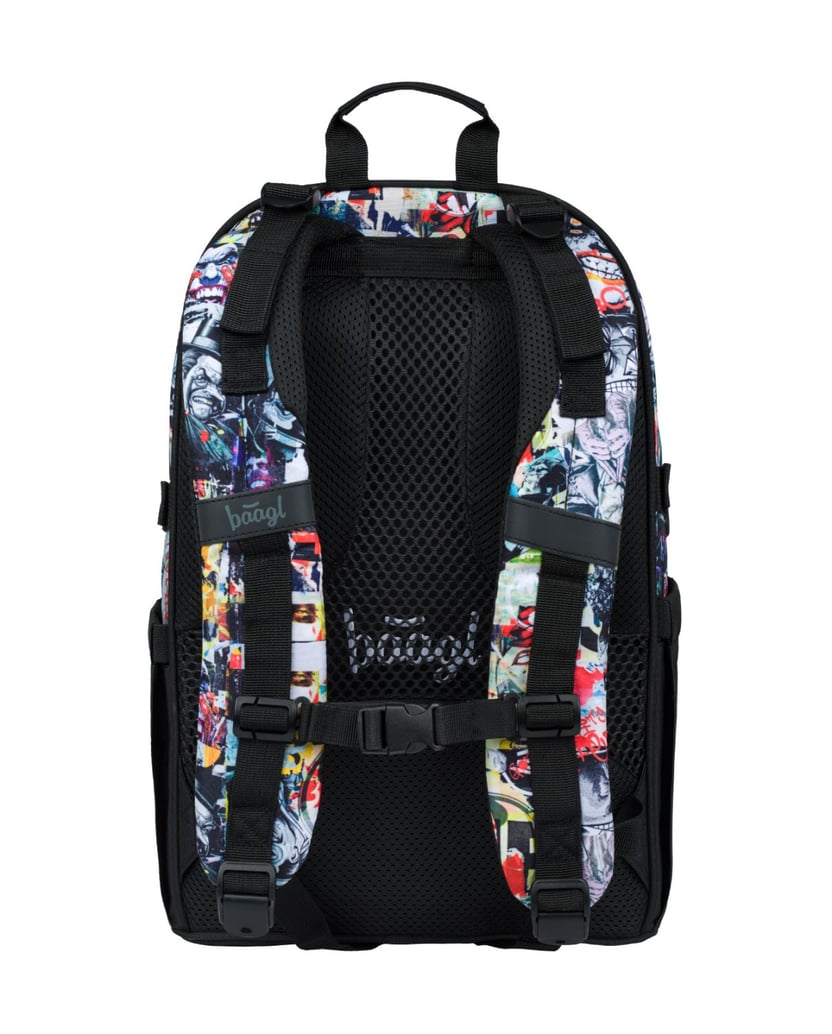 Baagl-Schulrucksack-Skate-Batman-Comics-multicolor
