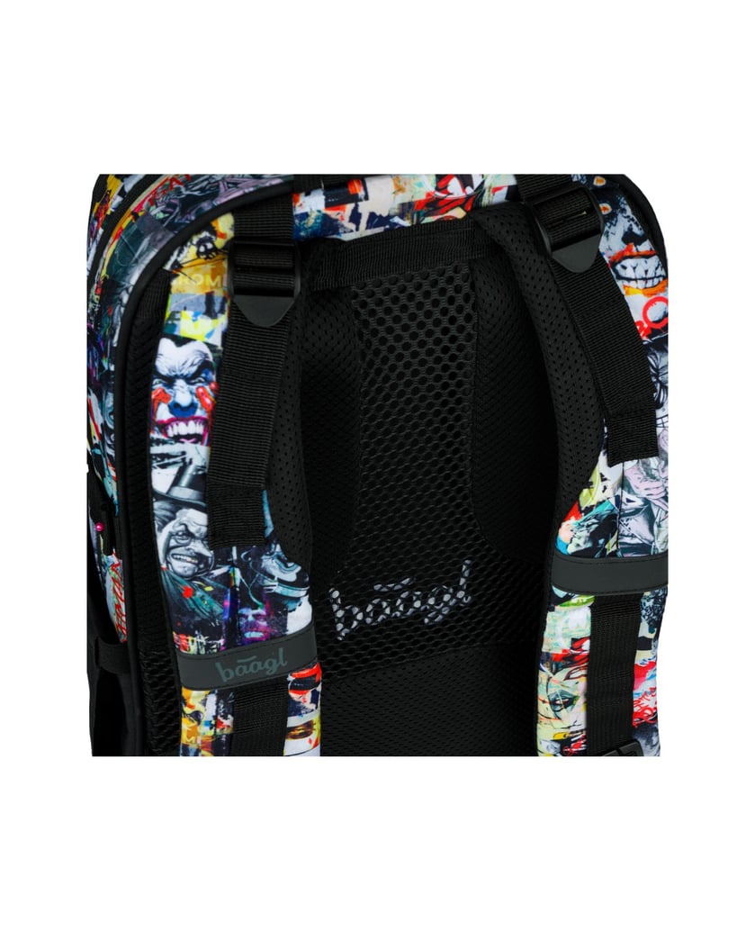 Baagl-Schulrucksack-Skate-Batman-Comics-multicolor