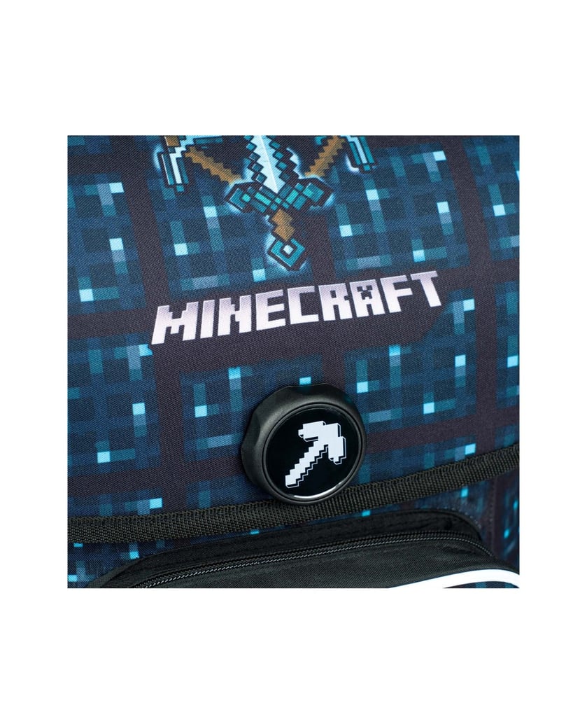 Baagl-Schulranzen-Ergo-Minecraft-Blue-Axe-blau