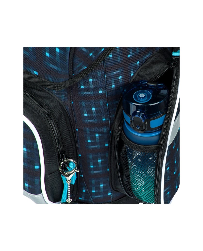 Baagl-Schulranzen-Ergo-Minecraft-Blue-Axe-blau