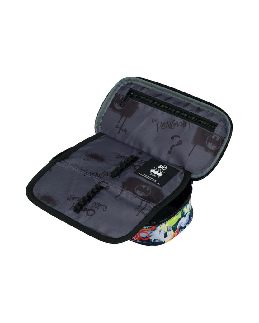 Baagl-Federmäppchen-Etui-Skate-Batman-Comics-multicolor