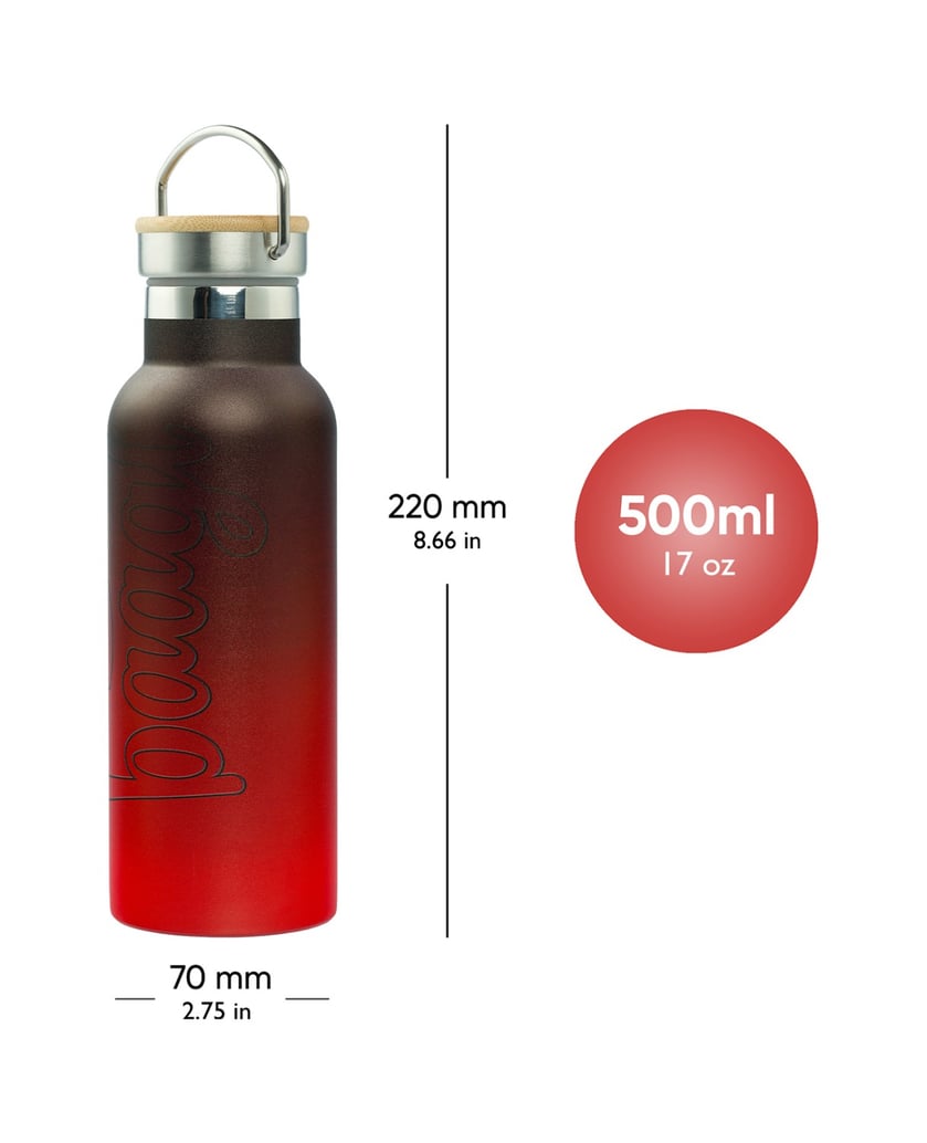 Baagl-Thermoflasche-rot-schwarz,-500-ml-rot