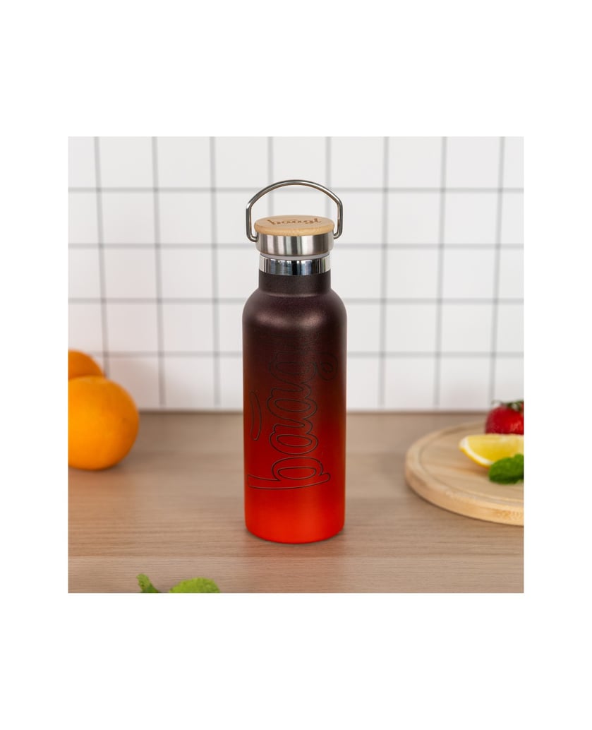 Baagl-Thermoflasche-rot-schwarz,-500-ml-rot