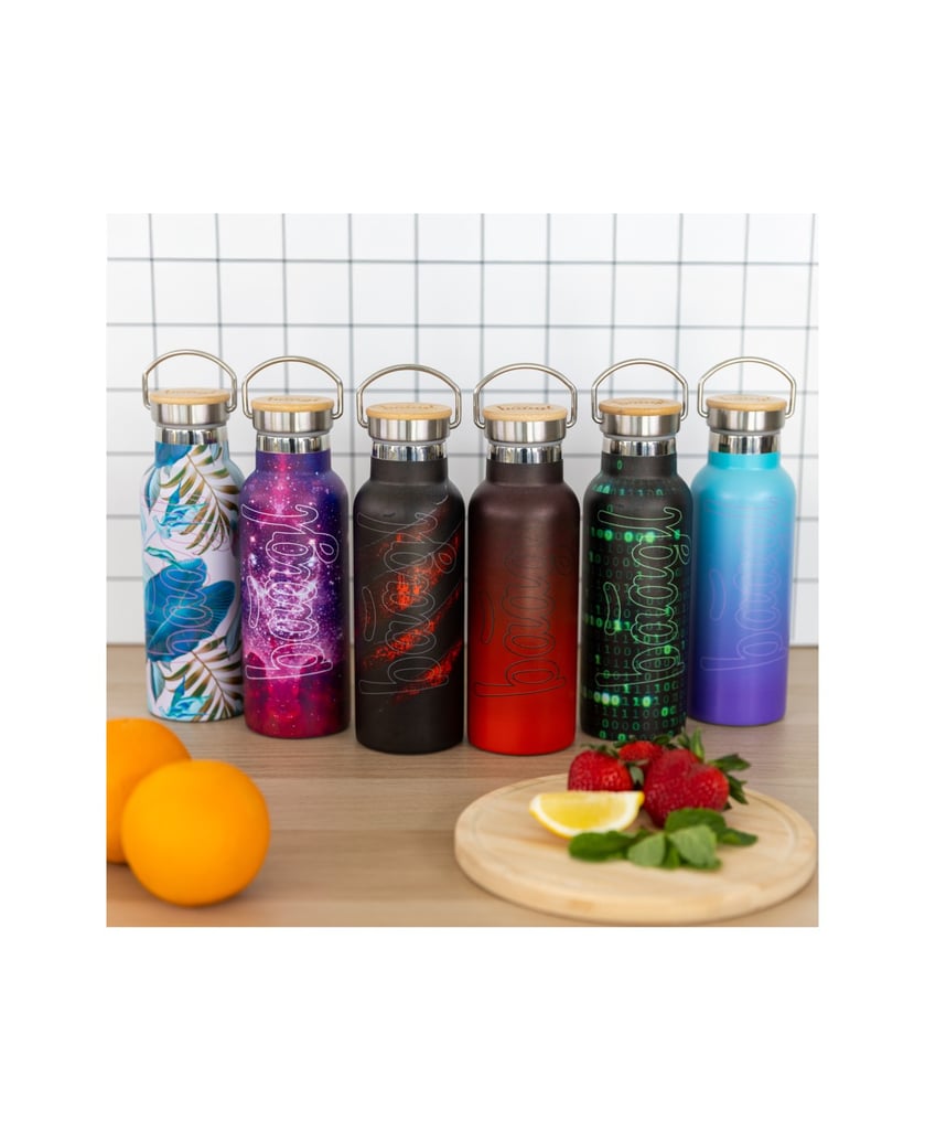Baagl-Thermoflasche-rot-schwarz,-500-ml-rot