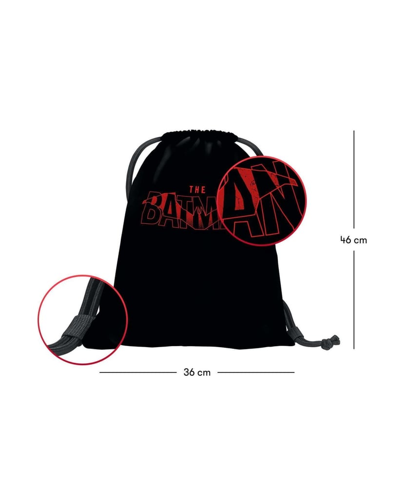 Baagl-Turnbeutel-Batman-Red-schwarz