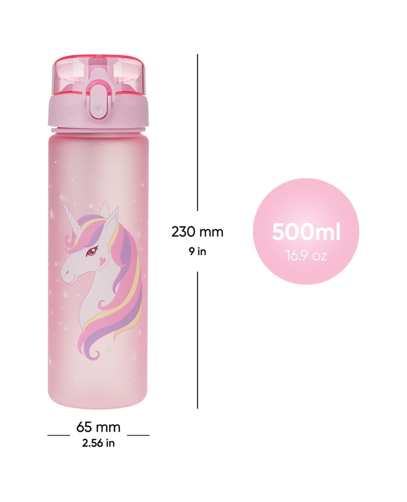 Baagl-Tritan-Trinkflasche-Unicorn,-500-ml-rosa
