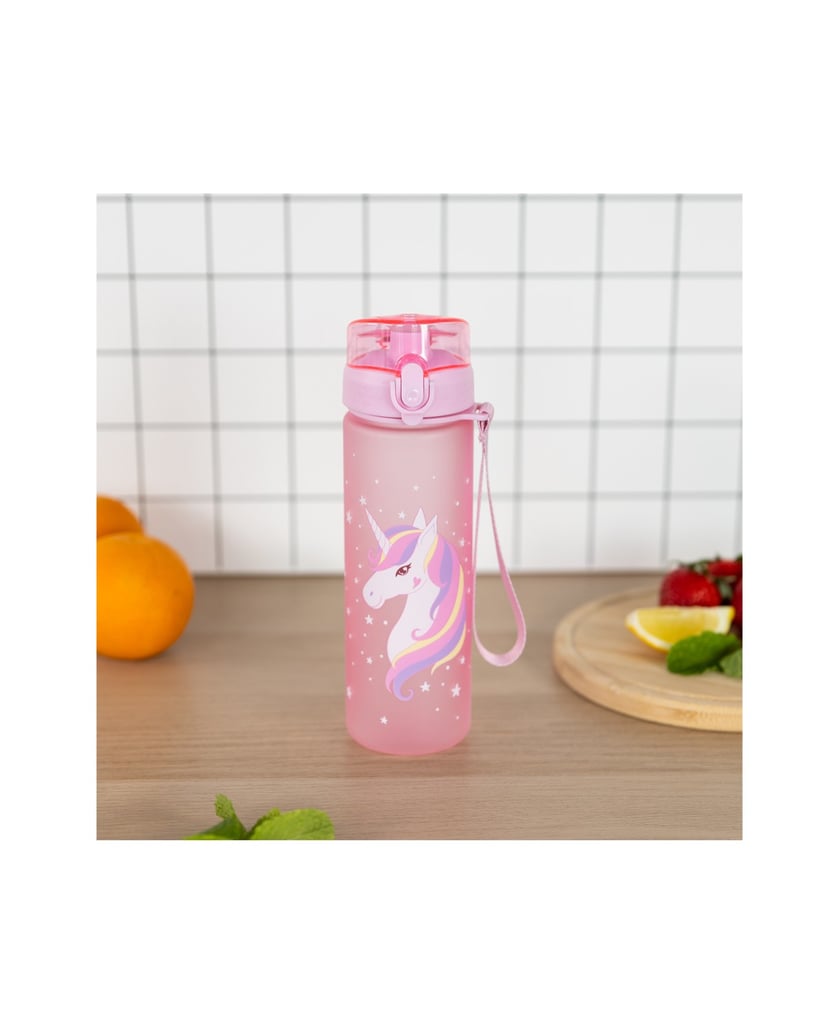 Baagl-Tritan-Trinkflasche-Unicorn,-500-ml-rosa