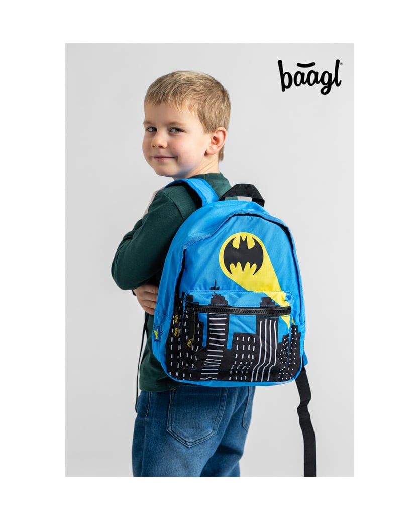 Baagl-Kindergartenrucksack-Batman-Blau-blau