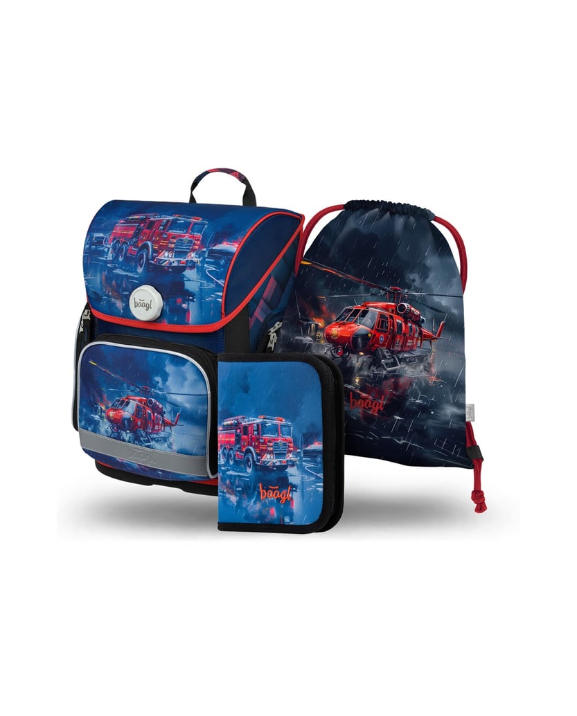 Baagl-Ergo-Lebensretter-Schulranzen-Set-3tlg-blau