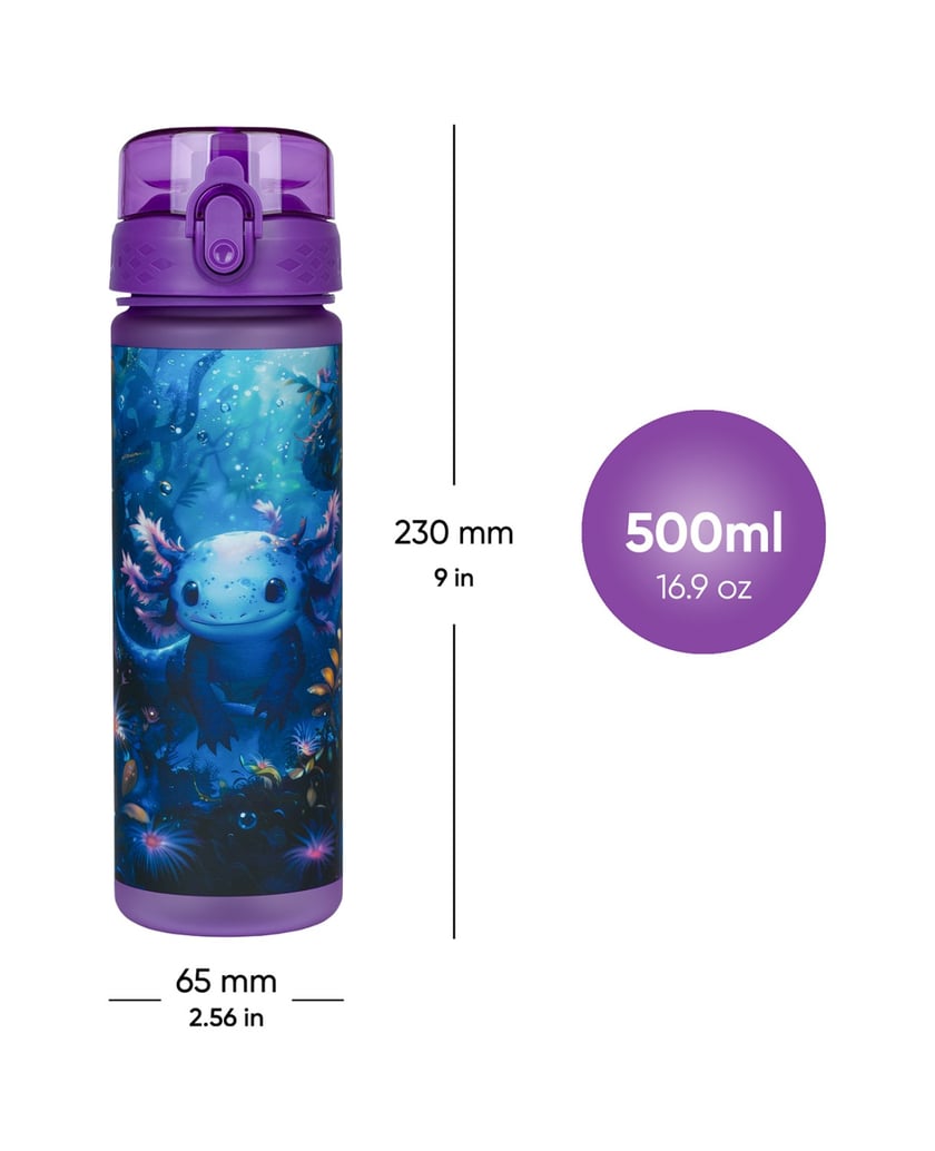 Baagl-Tritan-Trinkflasche-Axolot,-500-ml-lila