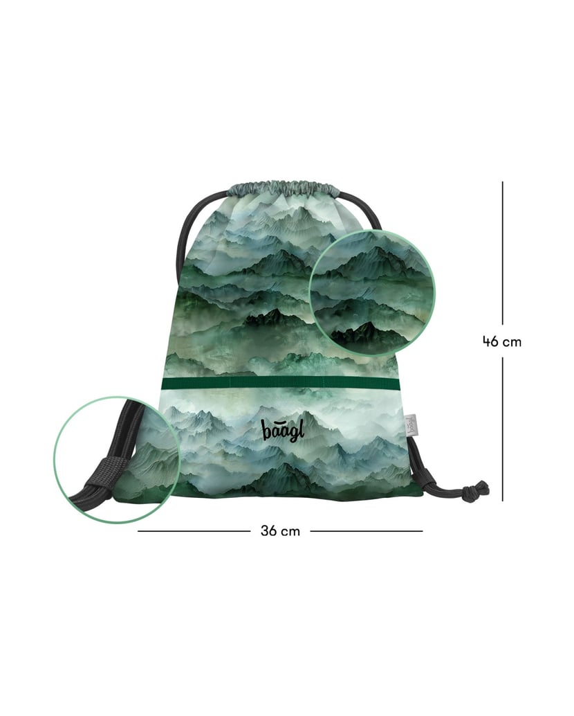 Baagl-Turnbeutel-mit-Tasche-Dino-grün