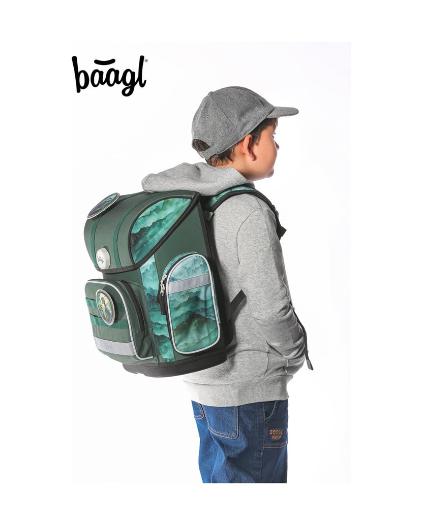 Baagl-Ergo-Dino-Schulranzen-Set-3tlg-grün