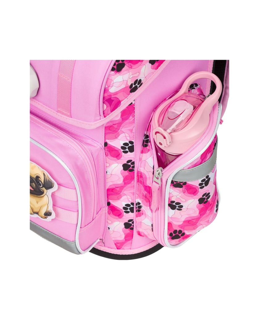 Baagl-Schulranzen-Ergo-Pfötchen-rosa