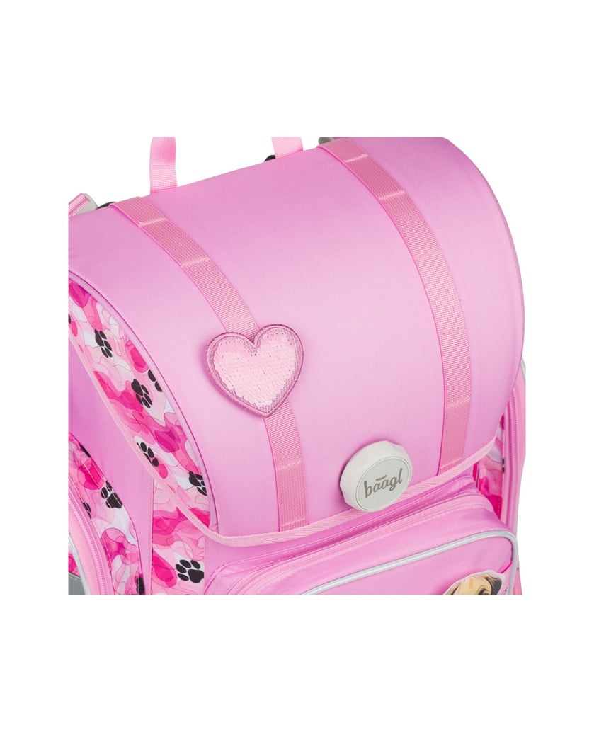 Baagl-Schulranzen-Ergo-Pfötchen-rosa
