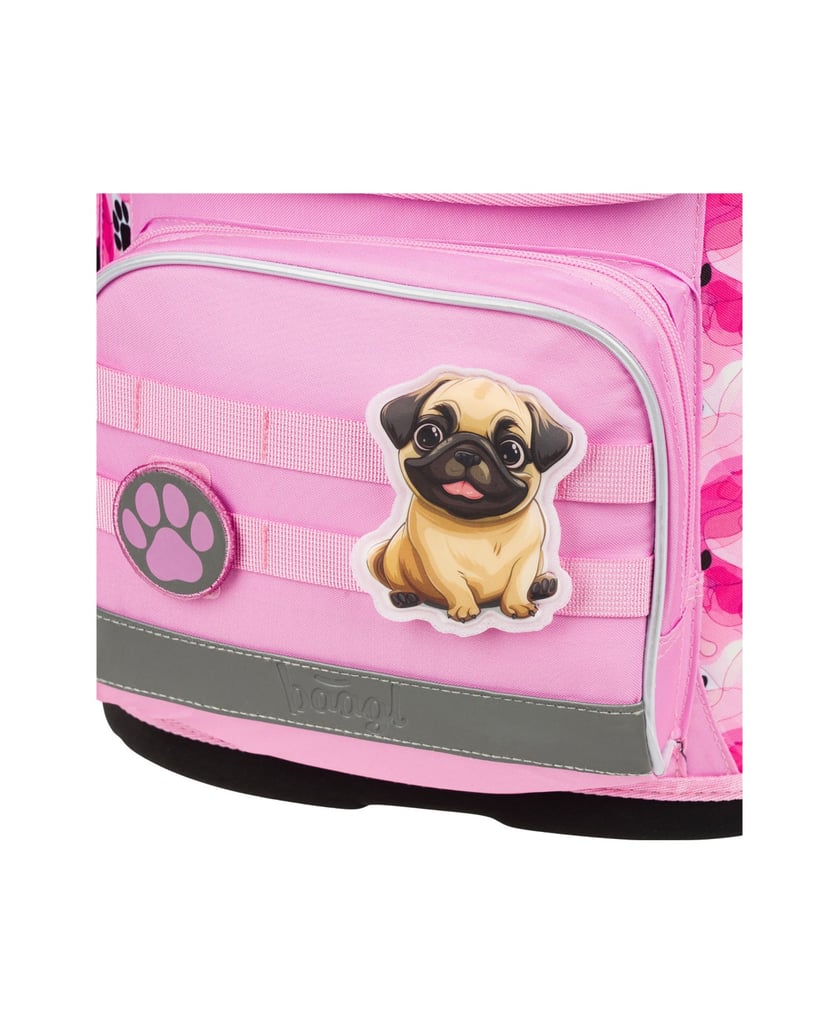 Baagl-Schulranzen-Ergo-Pfötchen-rosa