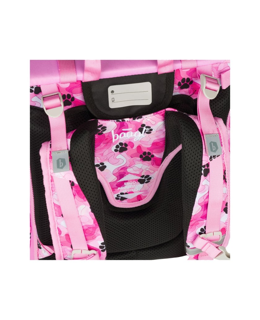 Baagl-Schulranzen-Ergo-Pfötchen-rosa