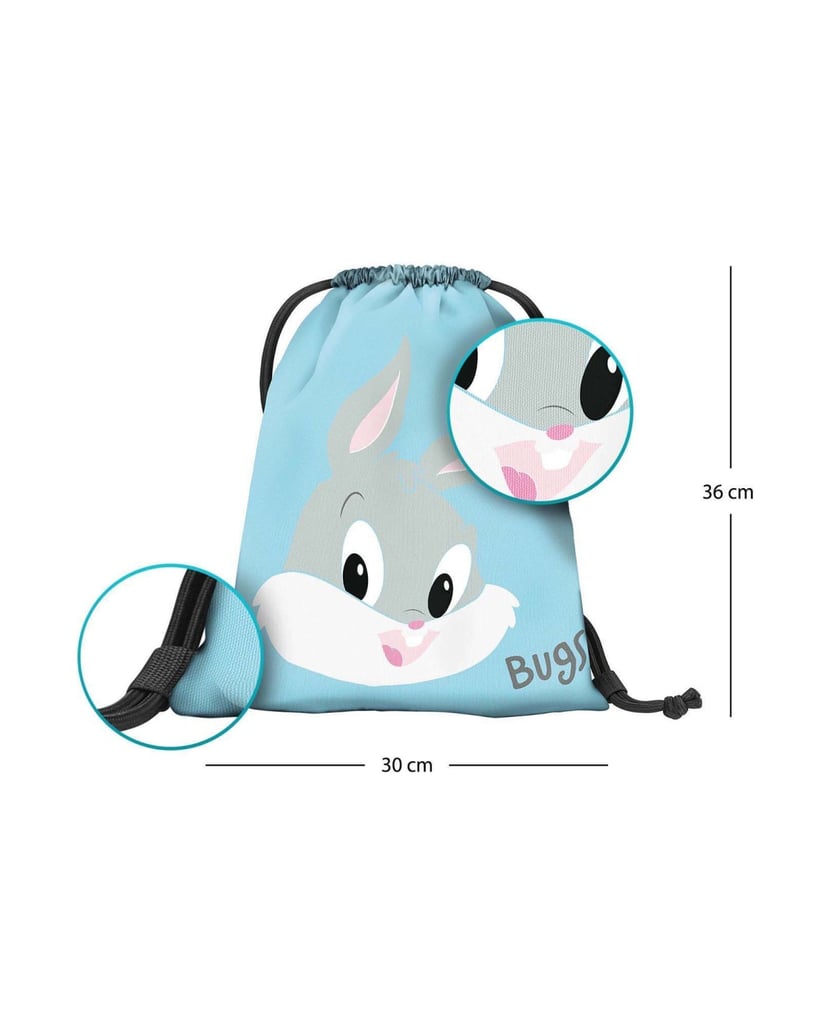 Baagl-Kindergartenbeutel-Bugs-Bunny-blau