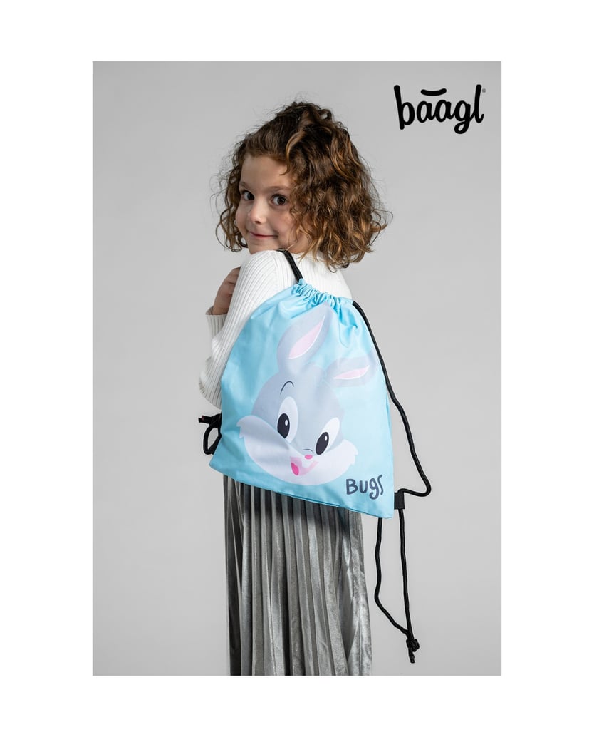 Baagl-Kindergartenbeutel-Bugs-Bunny-blau