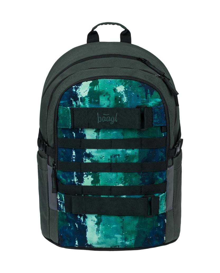 Baagl-Schulrucksack-Skate-Forest-grün