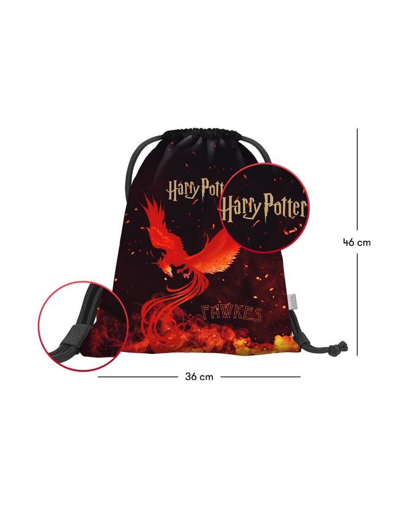 Baagl-Turnbeutel-Harry-Potter-Phönix-schwarz