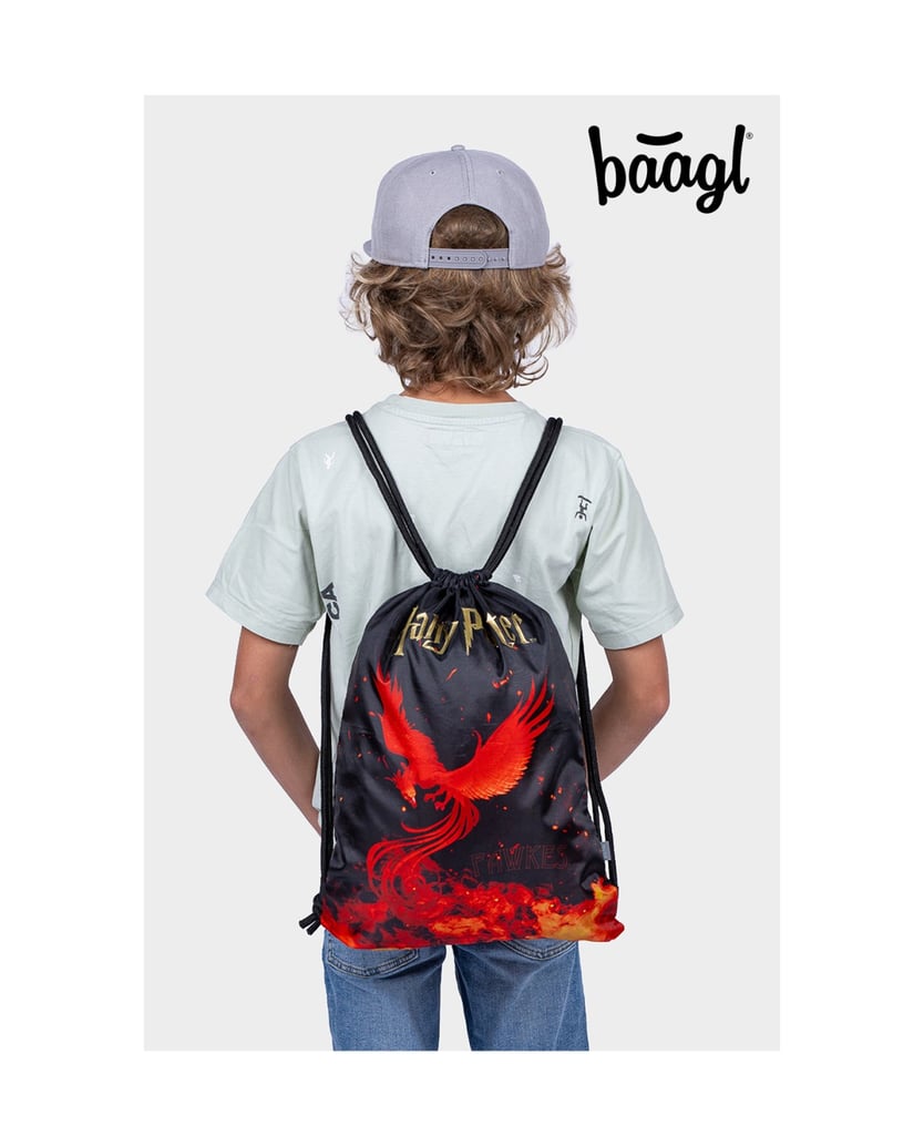 Baagl-Turnbeutel-Harry-Potter-Phönix-schwarz
