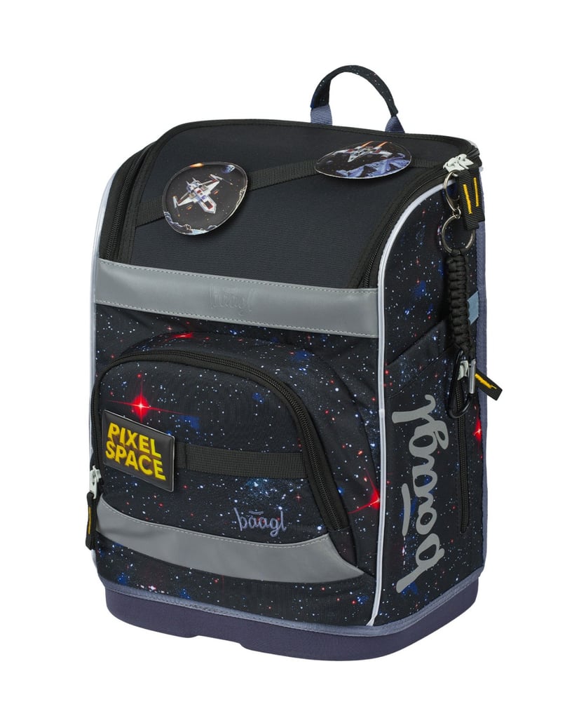 Baagl-Schulranzen-Zippy-plus-Pixel-Space-schwarz
