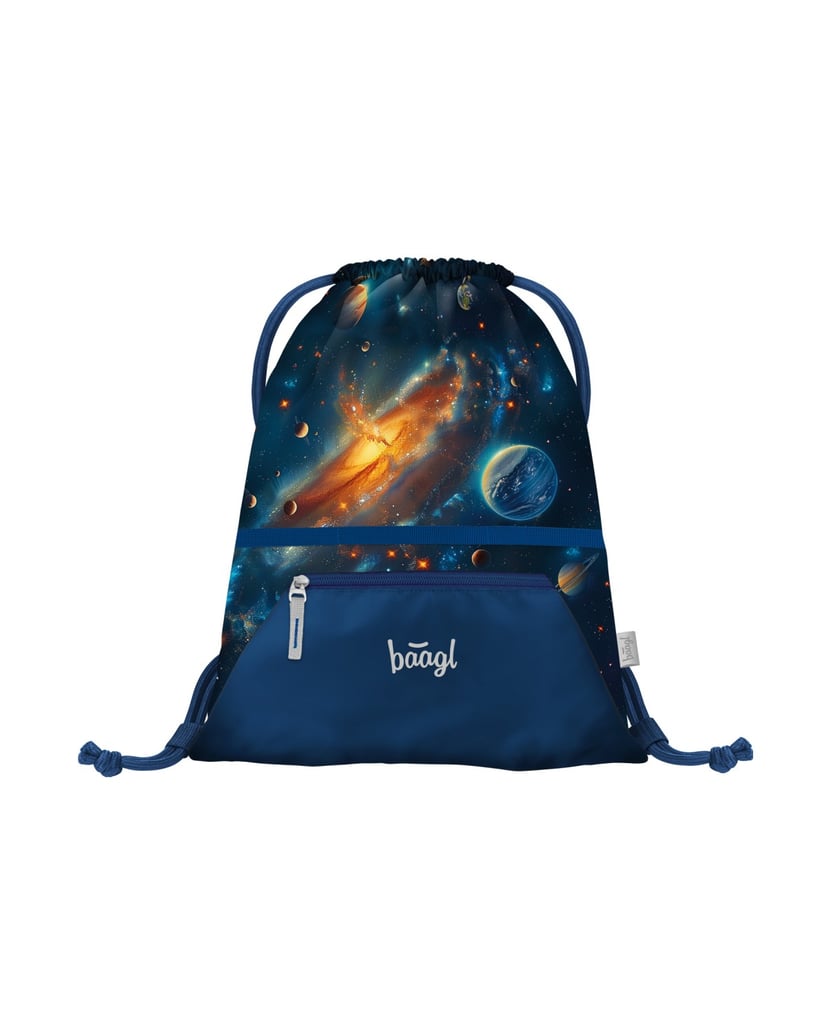 Baagl-AIRY-Weltraum-Rucksack-Set-5tlg-blau
