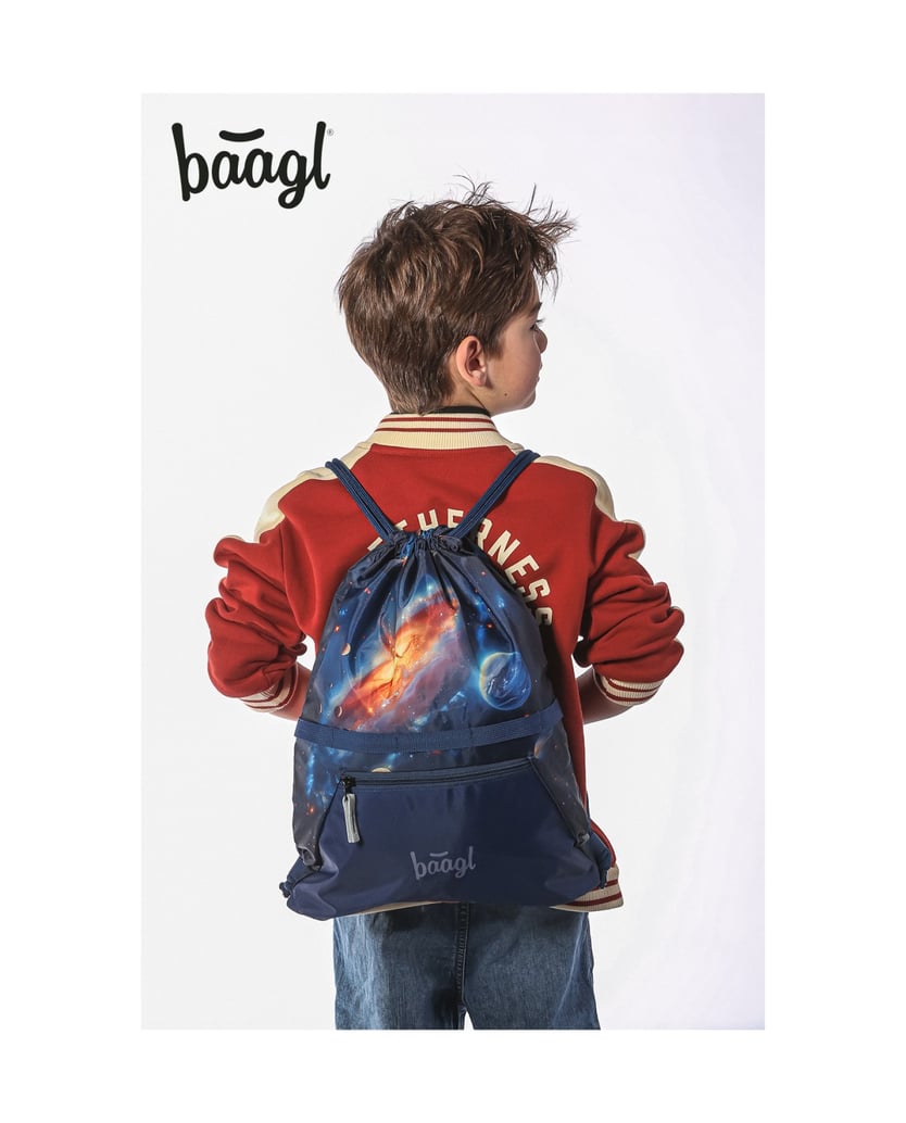 Baagl-AIRY-Weltraum-Rucksack-Set-5tlg-blau