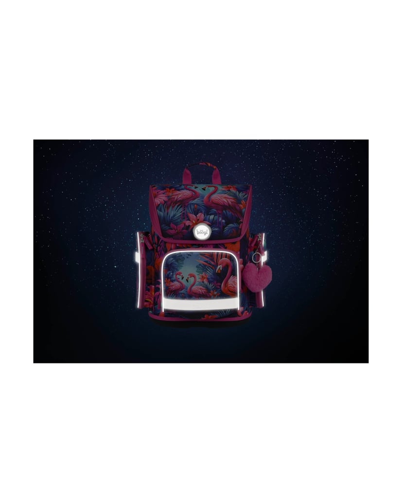 Baagl-Ergo-Flamingos-Schulranzen-Set-5tlg