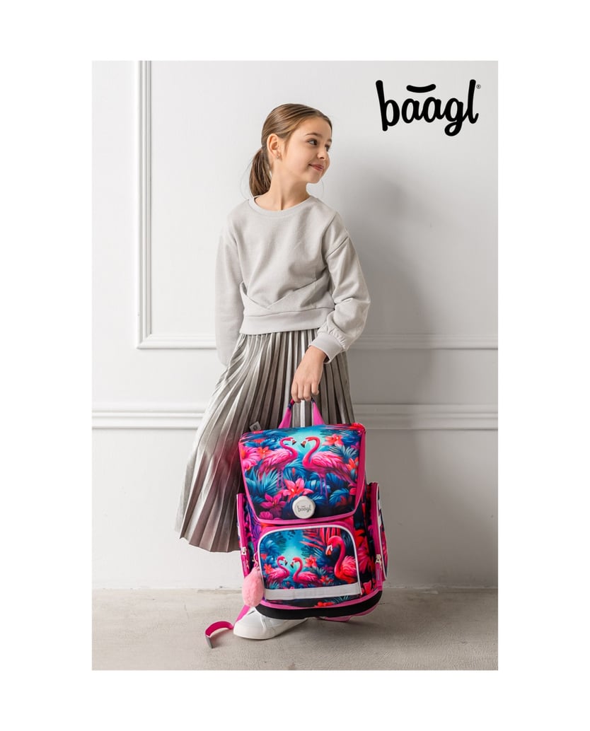 Baagl-Ergo-Flamingos-Schulranzen-Set-5tlg