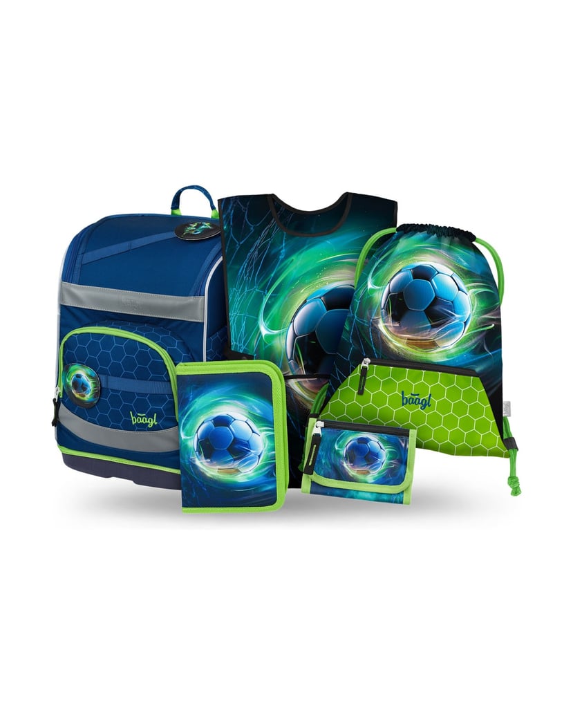 Baagl-Zippy-Fußball-Schulranzen-Set-5tlg-blau