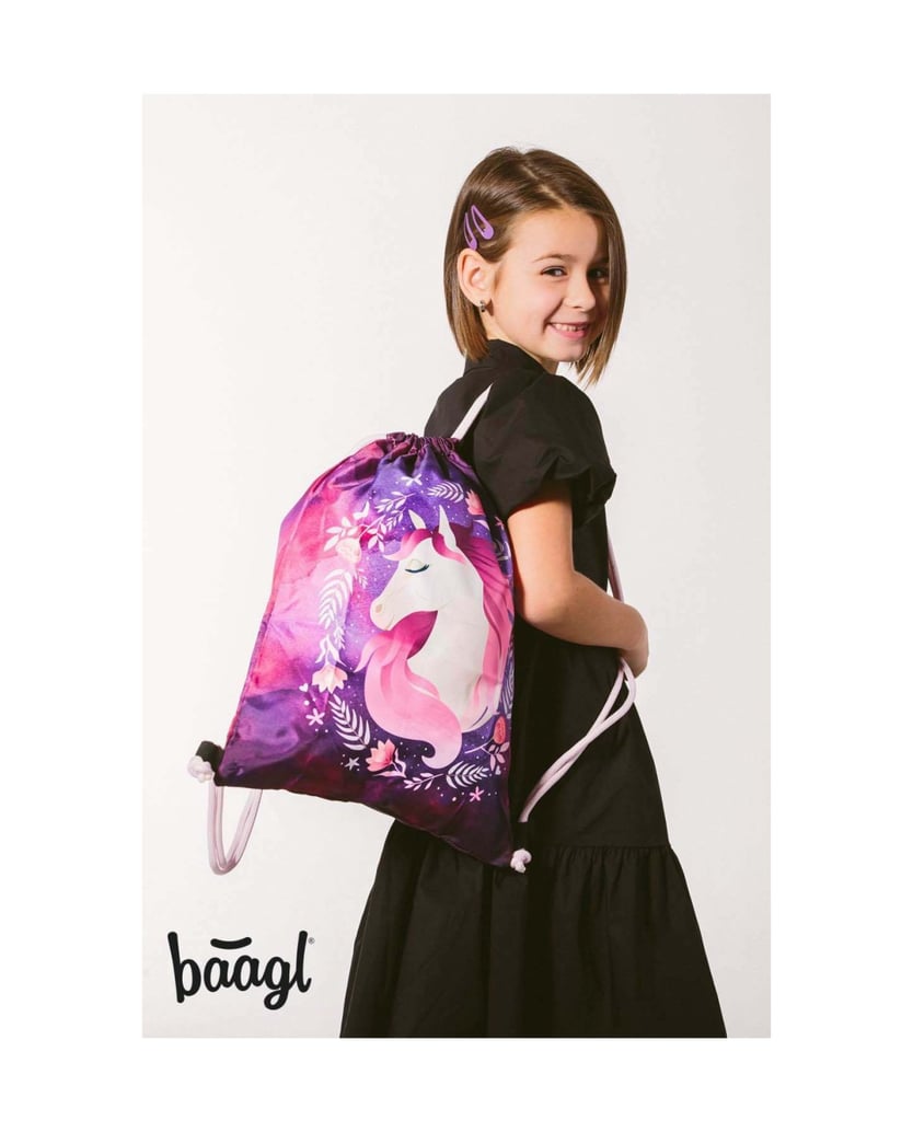 Baagl-Zippy-Plus-Pferd-Schulranzen-Set-5tlg-lila