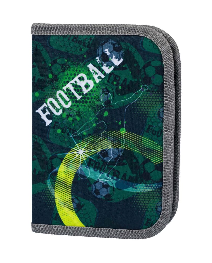 Baagl-Federmäppchen-1-Fach-Fußball-grün